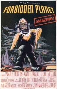 planeta prohibido cartel poster forbidden planet